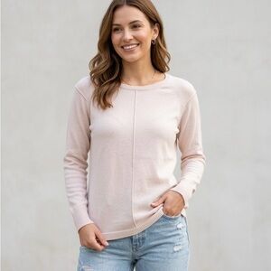 Seamfront Pullover - Light Blush